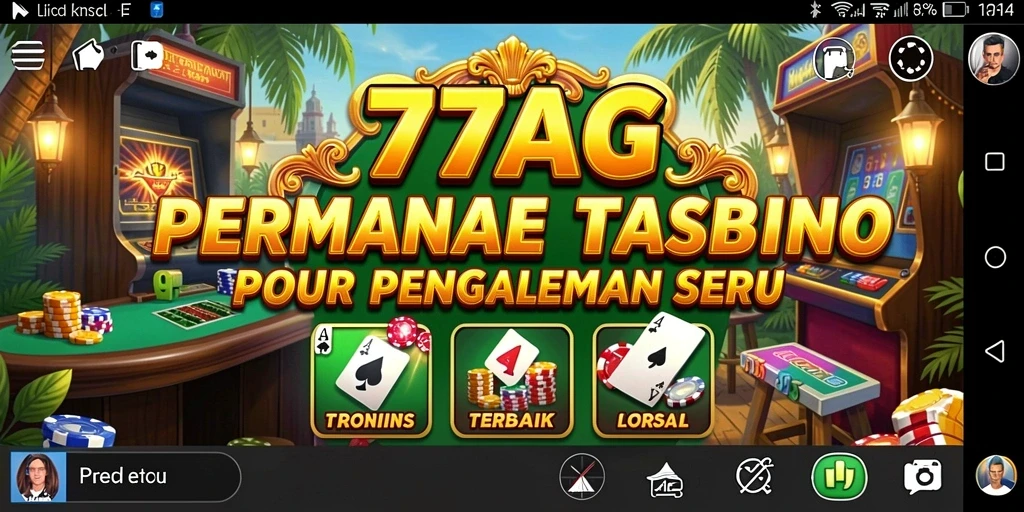 Tampilan gameplay seru di 77AG, memukau dan interaktif.
