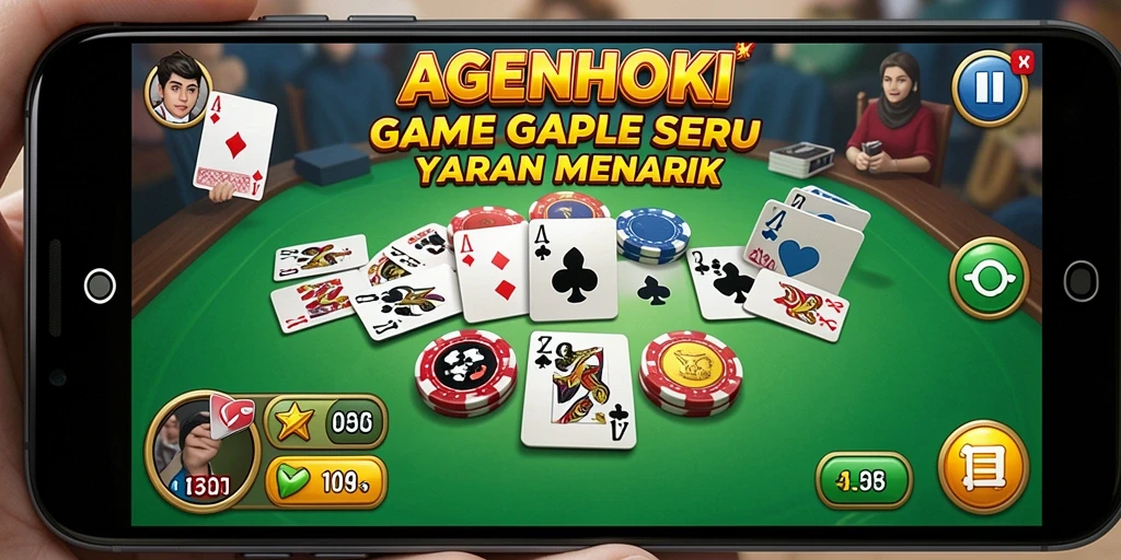Tampilan gameplay seru dari AGENHOKI yang mengasyikkan.