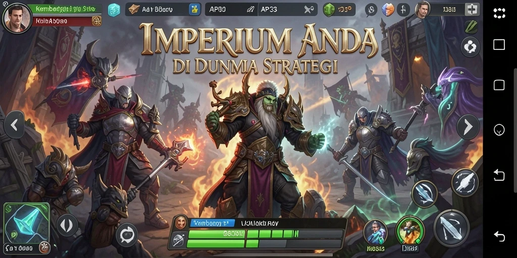 Tampilkan gameplay menarik API33 dalam suasana pertempuran strategis.