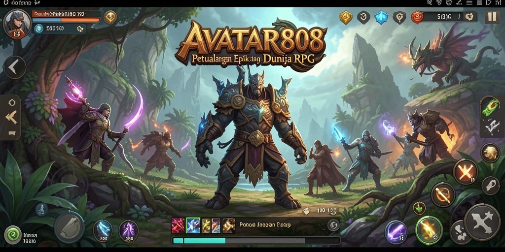 Screenshot <strong>AVATAR808</strong> menampilkan aksi pertarungan yang menegangkan dalam game RPG.