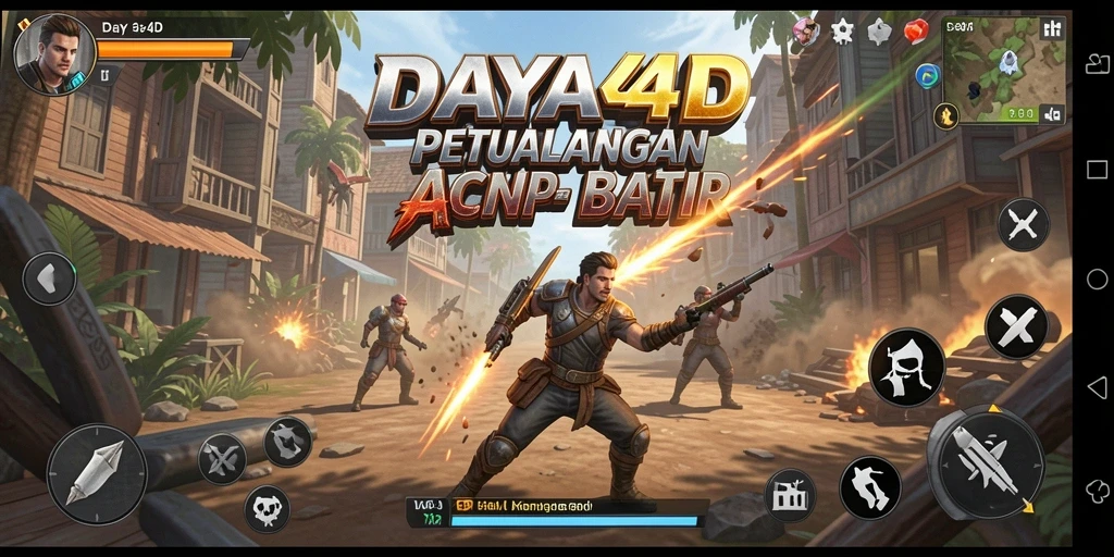 Tampilan gameplay Action yang mendebarkan di DAYA4D.