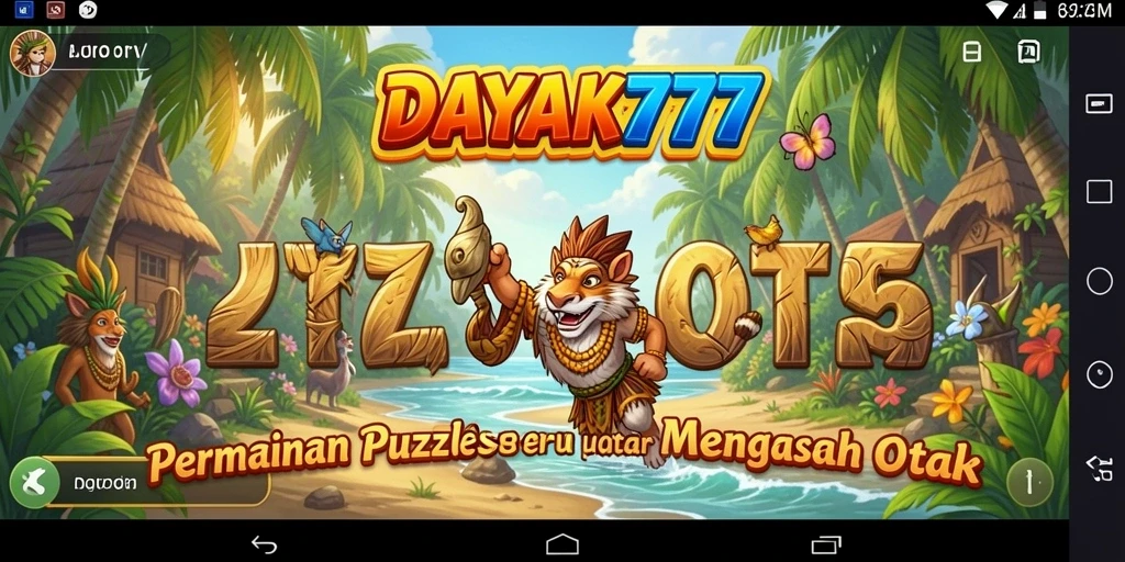 Screenshot utama DAYAK777 menampilkan gameplay puzzle yang menantang dan menarik.