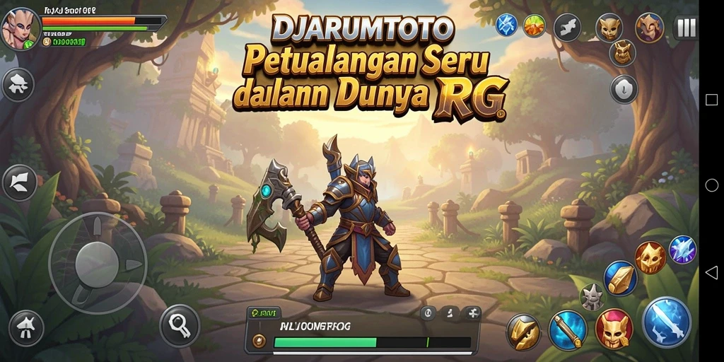 Screenshot menampilkan aksi seru dalam permainan RPG DJARUMTOTO.