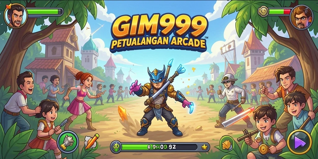 Tampilan gameplay seru dalam GIM999 yang mengasyikkan.