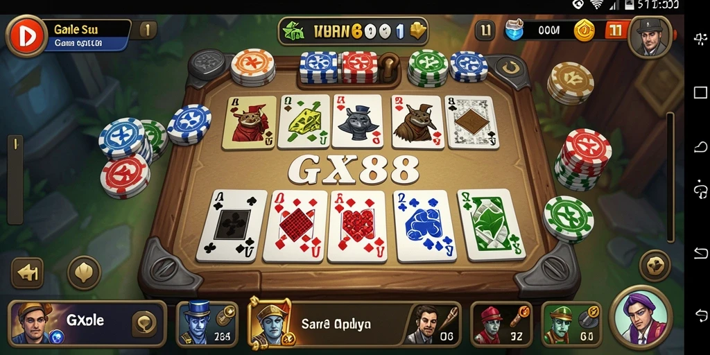 Tampilan gameplay Gaple yang menarik dan interaktif.