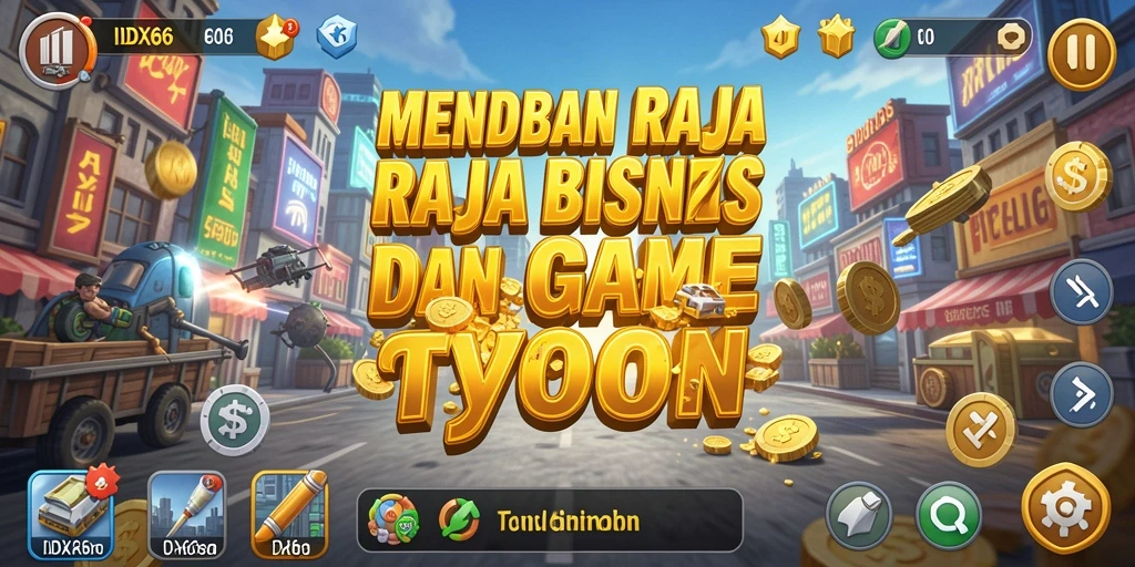 Screenshot gameplay IDX66 yang menampilkan pengelolaan bisnis Tycoon.