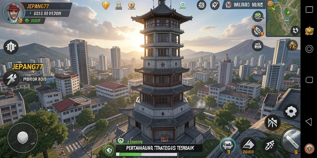 Tangkapan layar utama JEPANG77 menunjukkan aksi menara yang mendebarkan.