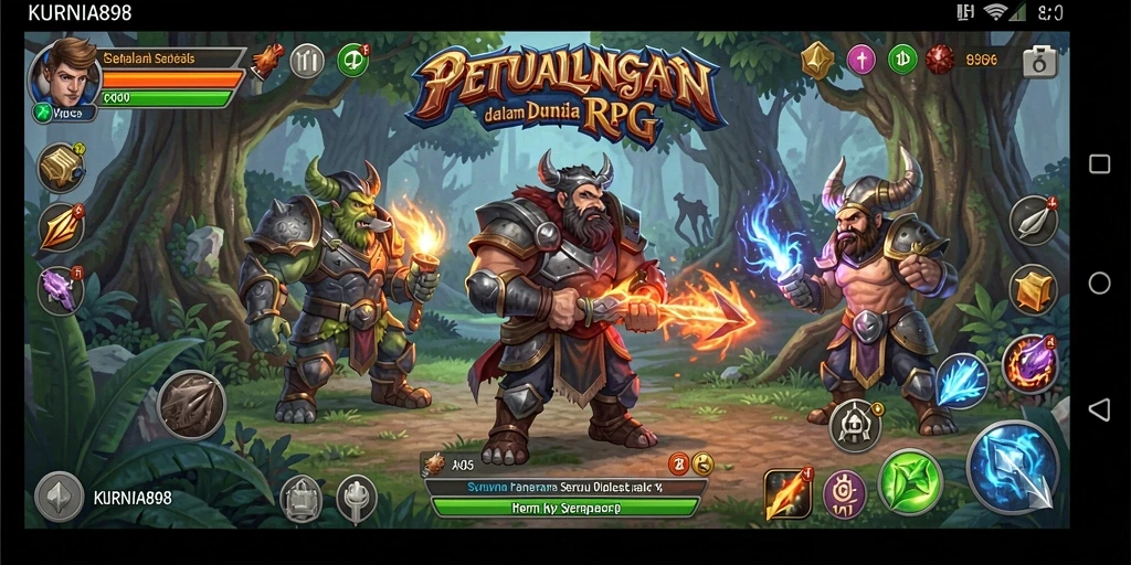 Tampilan gameplay seru KURNIA898 dalam dunia RPG yang menawan.
