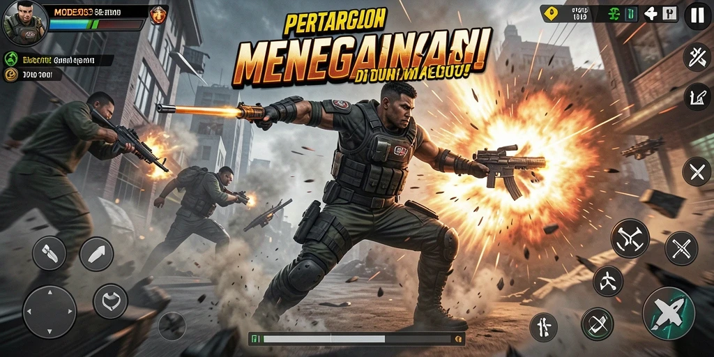 Tampilan gameplay yang intens dan menegangkan dari MODE303.