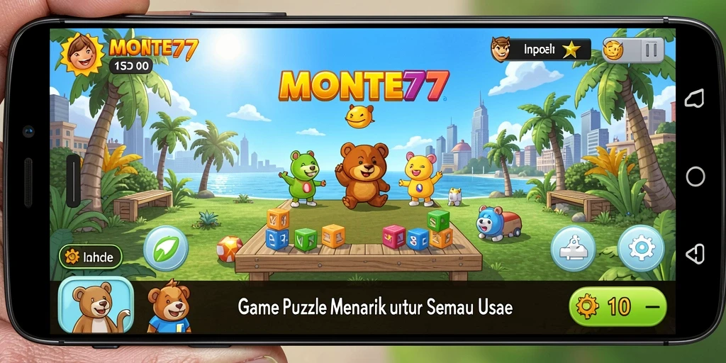 Tampilan gameplay MONTE77 yang menggugah semangat bermain Puzzle.