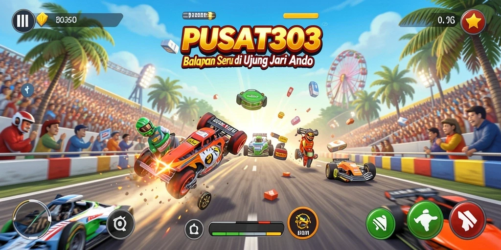 Gameplay balapan PUSAT303 yang mendebarkan dan penuh aksi.