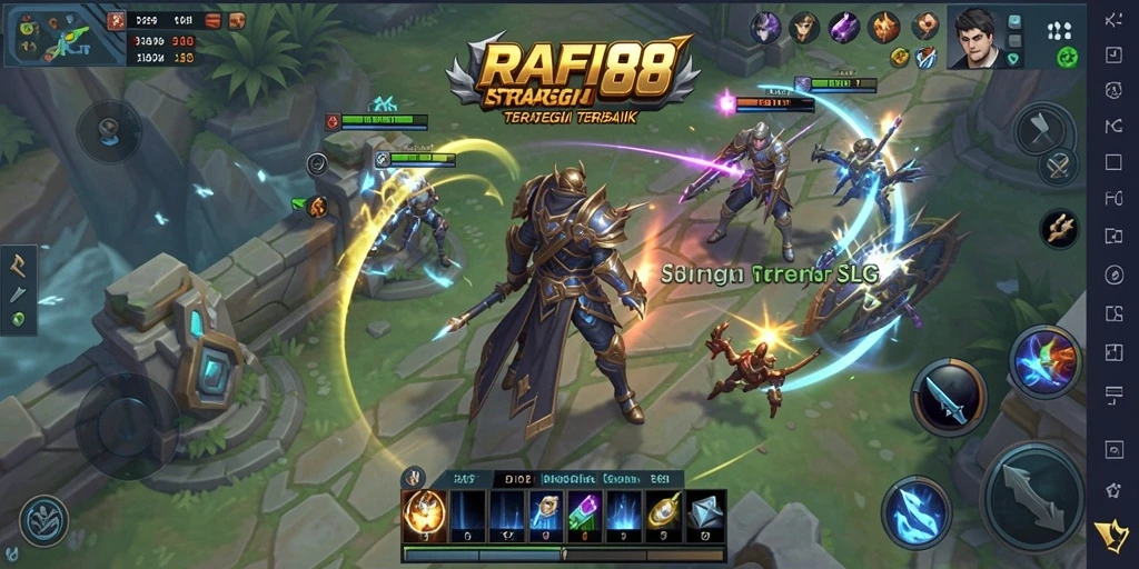 Screenshot gameplay menarik dari RAFI88 yang menunjukkan strategi dan pertempuran.