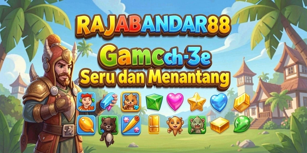 Tangkapan layar permainan RAJABANDAR88 yang menampilkan aksi Match-3 seru.