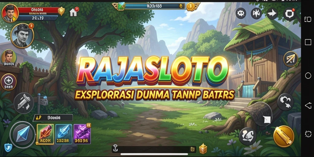 Tampilan gameplay RAJASLOTO yang memukau dalam dunia Open World.