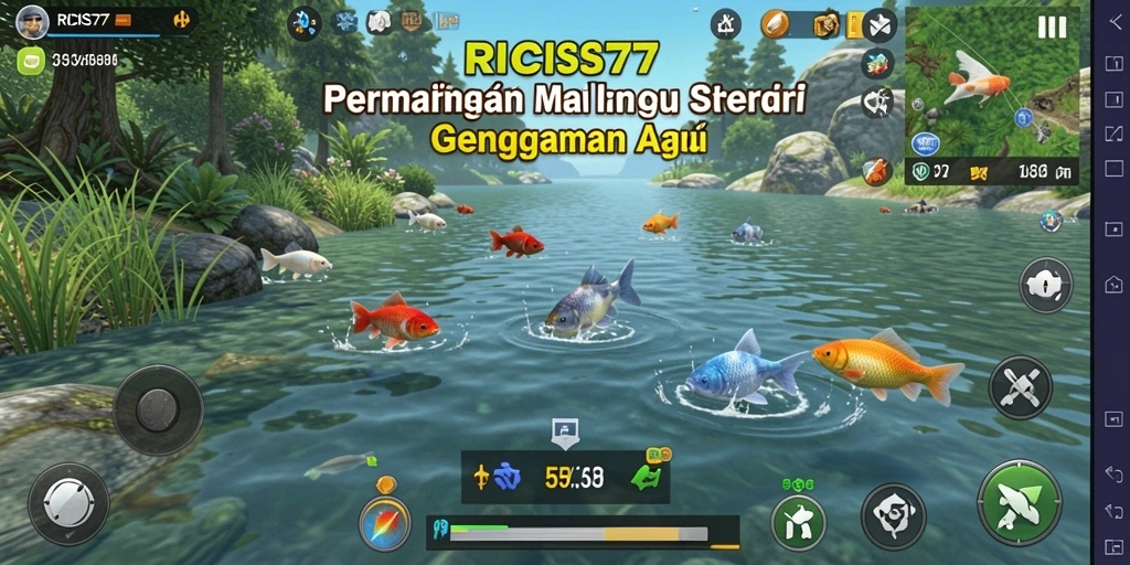 Tampilan screenshot RICIS77 menampilkan keseruan gameplay memancing.