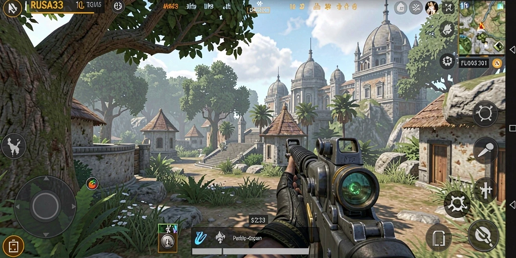 Screenshot gameplay RUSA33 yang menunjukkan aksi seru dan grafis memukau.