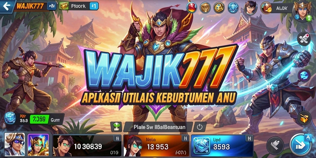 Tampilan antarmuka WAJIK777 yang sederhana dan fungsional.